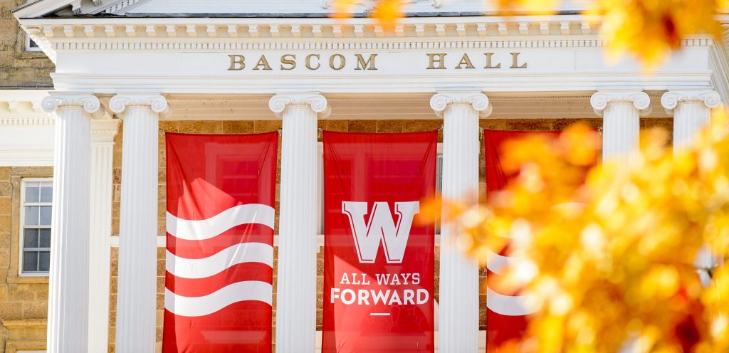 Bascom Hall landmark in background hero image